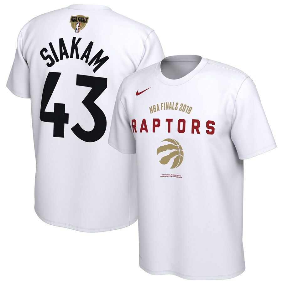 2019 Men Toronto Raptors #43 Siakam white NBA Nike T shirt